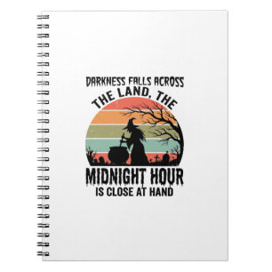 Vintage Witch Midnight Hour Halloween Design_1 Notebook