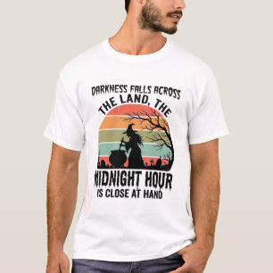 Vintage Witch Midnight Hour Halloween Design_1 T-Shirt