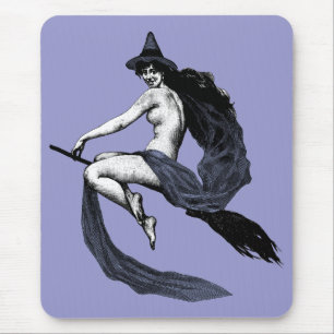 Vintage Witch Mouse Pad