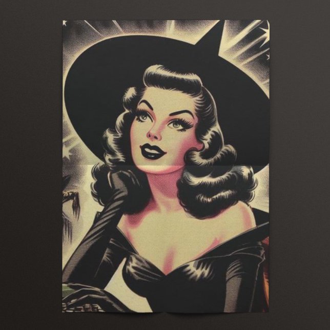 Vintage Witch Pin Up Tissue Paper (Creator Uploaded)