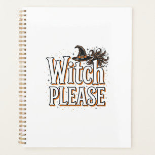 Vintage Witch Please Halloween Vector Design_1 Planner