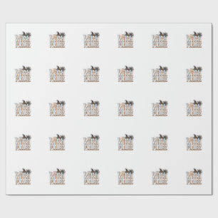 Vintage Witch Please Halloween Vector Design_1 Wrapping Paper