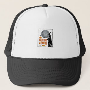Vintage Witch Shirt Halloween Moon Silhouette_1 Trucker Hat