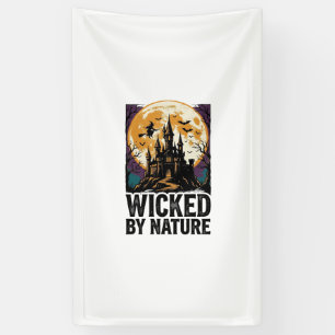Vintage Witch Shirt Spooky Haunted Castle Hallowee Banner