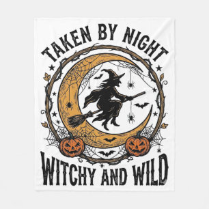 Vintage Witch Shirt Taken Witch Halloween Design_1 Fleece Blanket