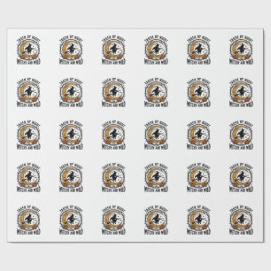 Vintage Witch Shirt Taken Witch Halloween Design_1 Wrapping Paper