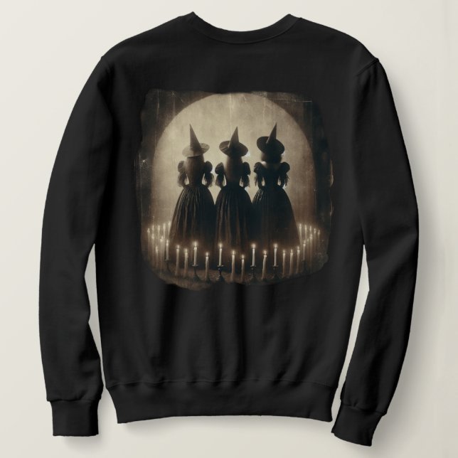 Vintage Witch Trio Sweatshirt (Design Back)