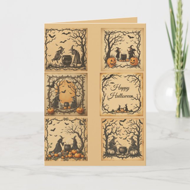 Vintage Witch's Brew, Witch's Brew, Halloween,  Card (Front)
