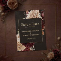 Vintage Witchy Floral Save the Date