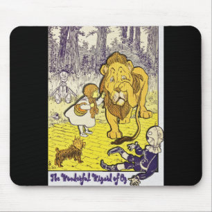 Vintage Wizard of Oz 1st Edition Print Mouse Pad