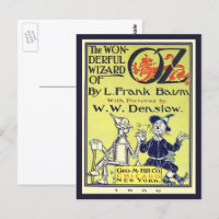 Vintage Wizard of Oz Book Cover Art, Title Page