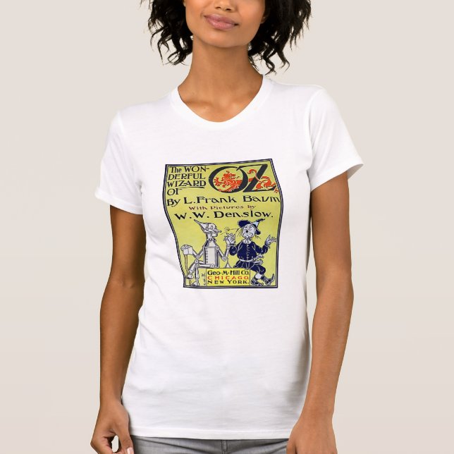Vintage Wizard of Oz Book Cover T-Shirt (Front)