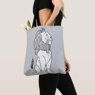 Vintage Wizard of Oz, Brave Cowardly Lion Tote Bag