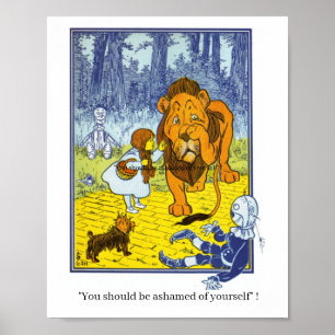 Vintage Wizard of Oz Characters Poster