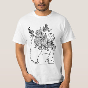 Vintage Wizard of Oz, Cowardly Lion with Crown T-Shirt
