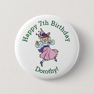 Vintage Wizard of Oz, Cute Dancing Girl Munchkin 6 Cm Round Badge