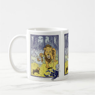 Vintage Wizard of Oz Dorothy and Cowardly Lion Coffee Mug