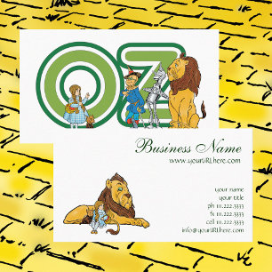 Vintage Wizard of Oz, Dorothy and Toto with Lion Business Card