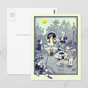 Vintage Wizard of Oz, Dorothy Meets the Munchkins Postcard