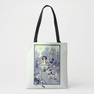 Vintage Wizard of Oz, Dorothy Meets the Munchkins Tote Bag