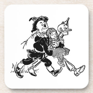 Vintage Wizard of Oz Dorothy Sleeping with Poppies Coaster