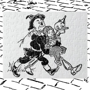 Vintage Wizard of Oz Dorothy Sleeping with Poppies Jigsaw Puzzle