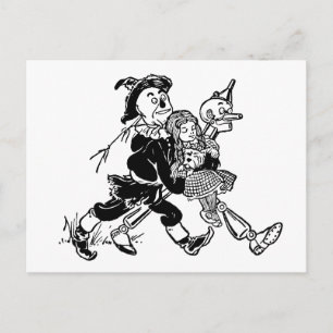 Vintage Wizard of Oz Dorothy Sleeping with Poppies Postcard