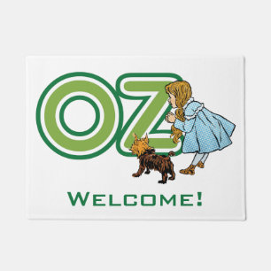 Vintage Wizard of Oz Dorothy Toto with BIG Letters Doormat
