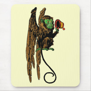 Vintage Wizard of Oz, Evil Flying Monkey Hat Mouse Pad