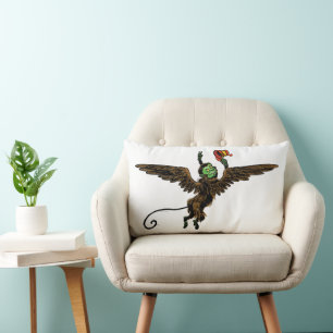Vintage Wizard of Oz, Evil Flying Monkey Lumbar Cushion