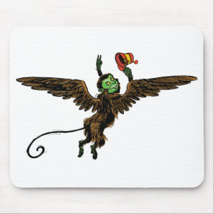 Vintage Wizard of Oz, Evil Flying Monkey Mouse Pad