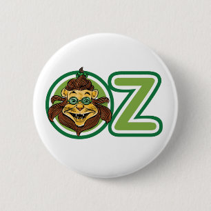 Vintage Wizard of Oz, Lion in the Letter O 6 Cm Round Badge