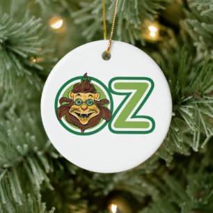 Vintage Wizard of Oz, Lion in the Letter O Ceramic Tree Decoration