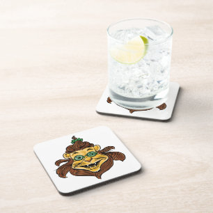 Vintage Wizard of Oz, Lion Wearing Green Glasses Coaster
