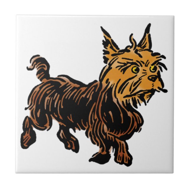 Vintage Wizard of Oz, Toto the Cute Puppy Dog Tile (Front)