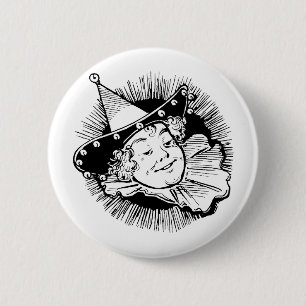Vintage Wizard of Oz, Woman Munchkin Portrait 6 Cm Round Badge