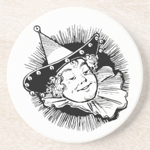 Vintage Wizard of Oz, Woman Munchkin Portrait Coaster