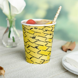 Vintage Wizard of Oz Yellow Brick Road by Denslow Paper Cups