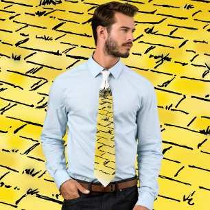 Vintage Wizard of Oz Yellow Brick Road by Denslow Tie