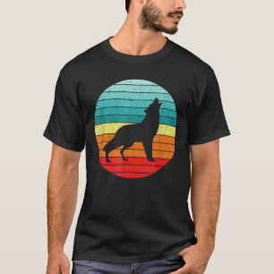 Vintage Wolf Retro Sunset Wolves T-Shirt