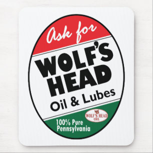 Vintage Wolfs Head sign Mouse Pad
