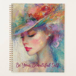 Vintage Woman Be Your Beautiful Self Planner