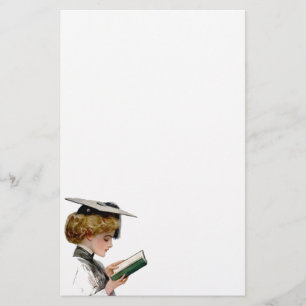 Vintage Woman Graduate Stationery