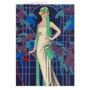 Vintage Woman in Arbor