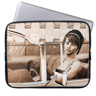 Vintage Woman Laptop Sleeve