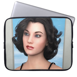 Vintage Woman Laptop Sleeve