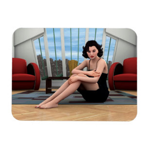 Vintage Woman Magnet