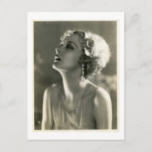 Vintage Woman Portrait Postcard