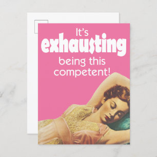 Vintage woman reclining postcard