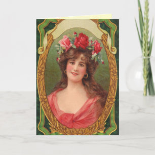 Vintage Woman's Birthday Card